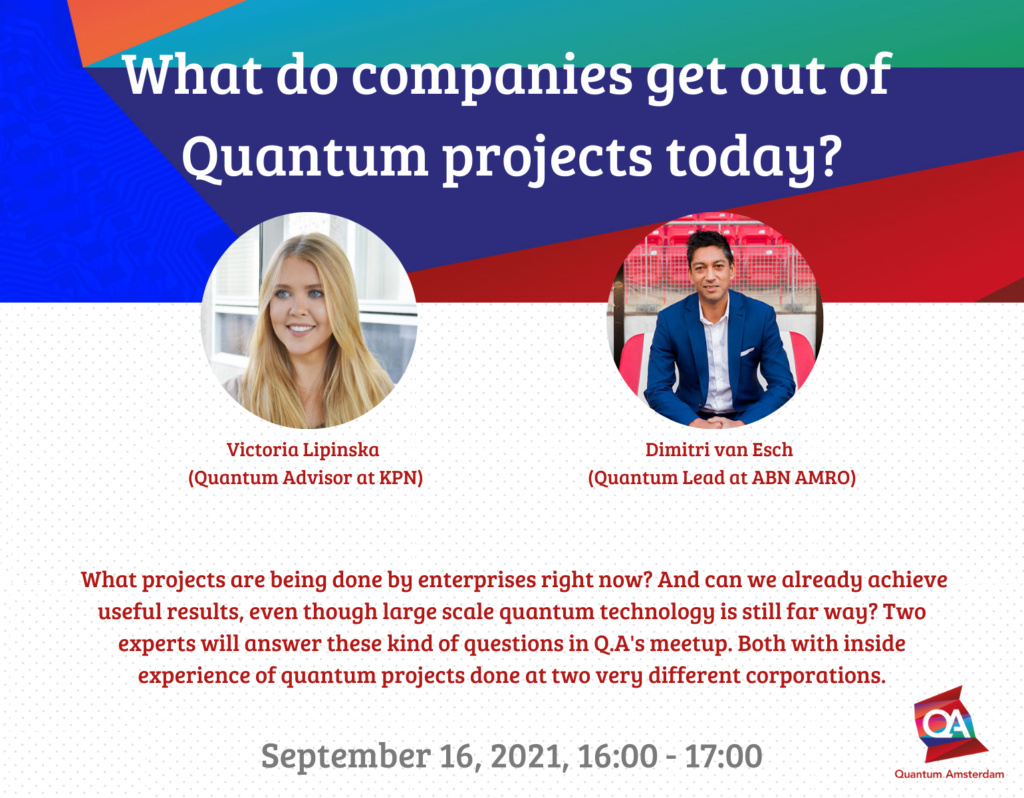 What do companies get out of Quantum projects today BANNER WEBSITE